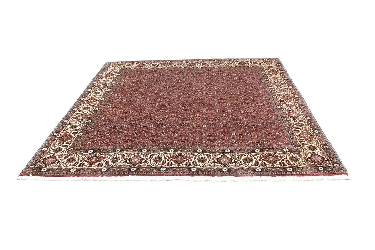Tapis persan - Bidjar carré - 210 x 203 cm - rouge