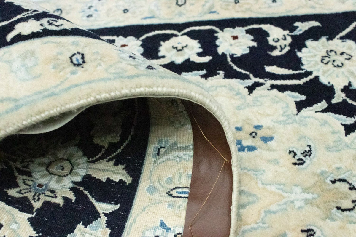 Tapis de couloir Tapis persan - Nain - 203 x 70 cm - bleu foncé