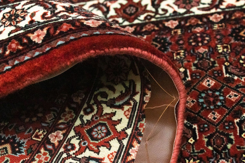 Tapis de couloir Tapis persan - Bidjar - 230 x 78 cm - rouge vin