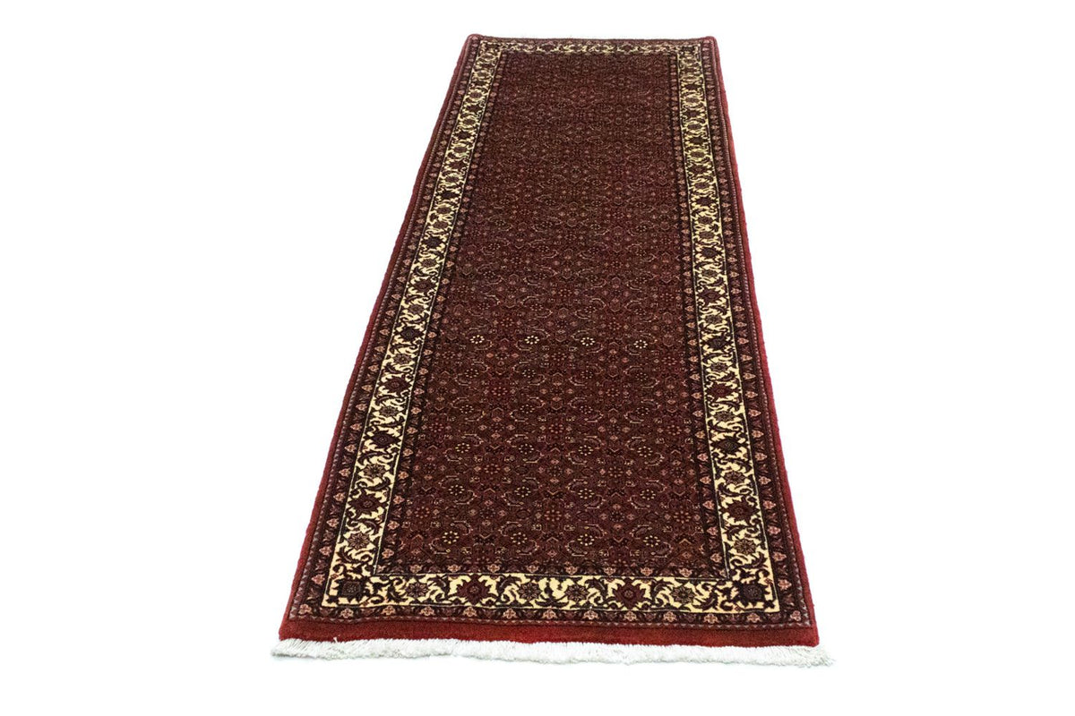 Tapis de couloir Tapis persan - Bidjar - 230 x 78 cm - rouge vin