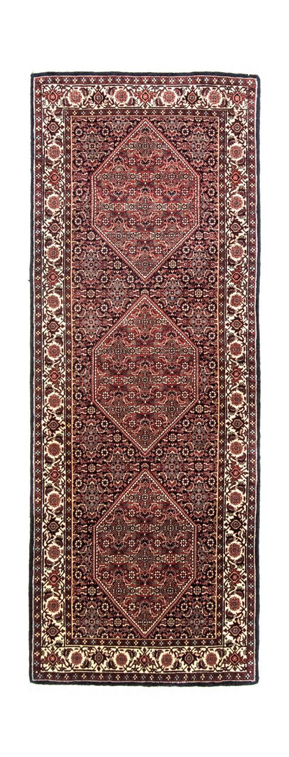 Tapis de couloir Tapis persan - Bidjar - 200 x 75 cm - rouge