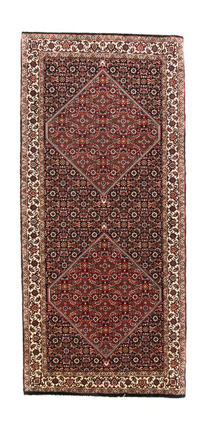 Tapis de couloir Tapis persan - Bidjar - 186 x 85 cm - bleu