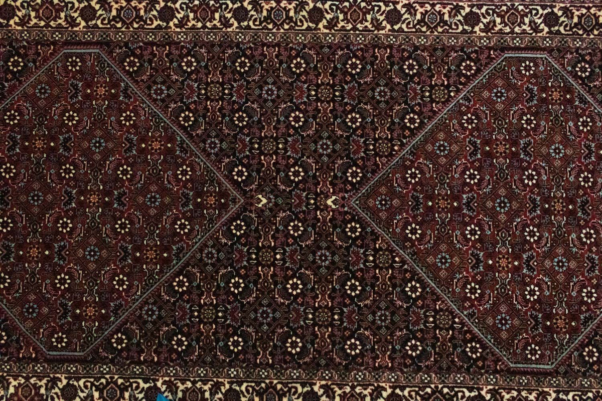 Tapis de couloir Tapis persan - Bidjar - 186 x 85 cm - bleu