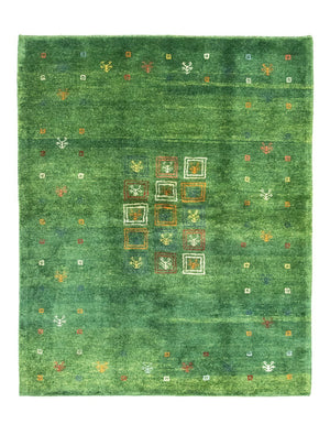 Tapis Gabbeh - Persan - 189 x 155 cm - vert