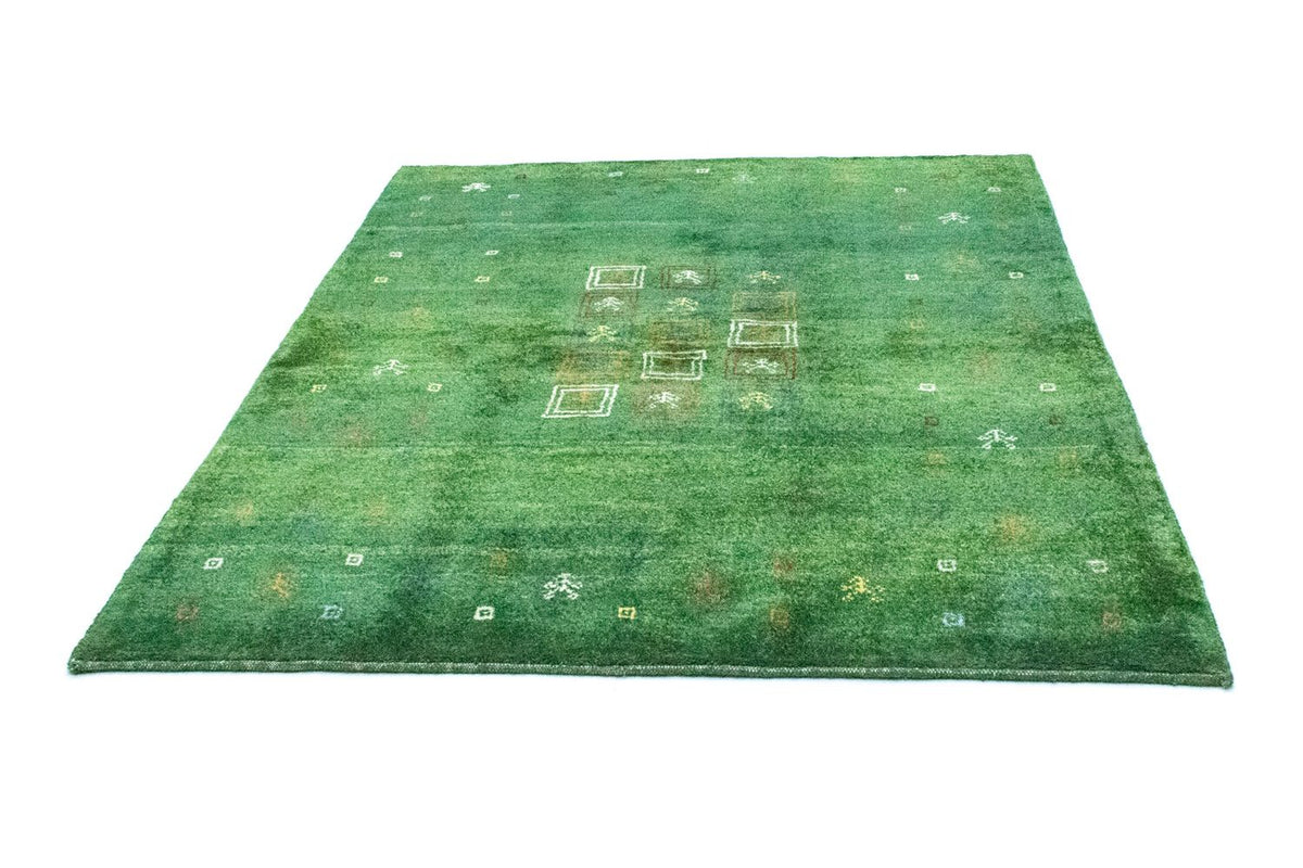 Tapis Gabbeh - Persan - 189 x 155 cm - vert