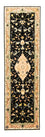Tapis de couloir Tapis persan - Tabriz - Royal - 294 x 85 cm - noir