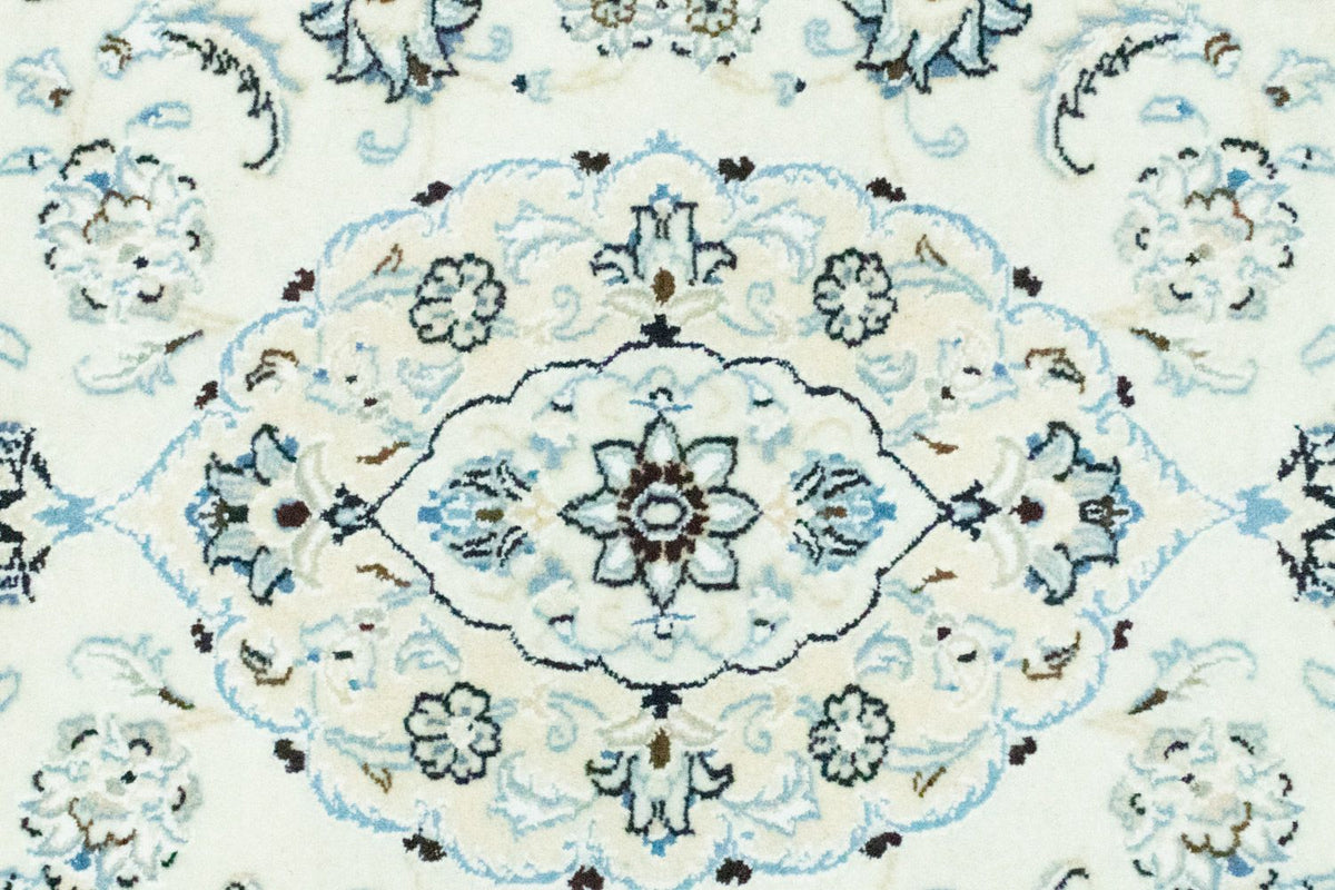 Tapis de couloir Tapis persan - Nain - 194 x 79 cm - blanc naturel
