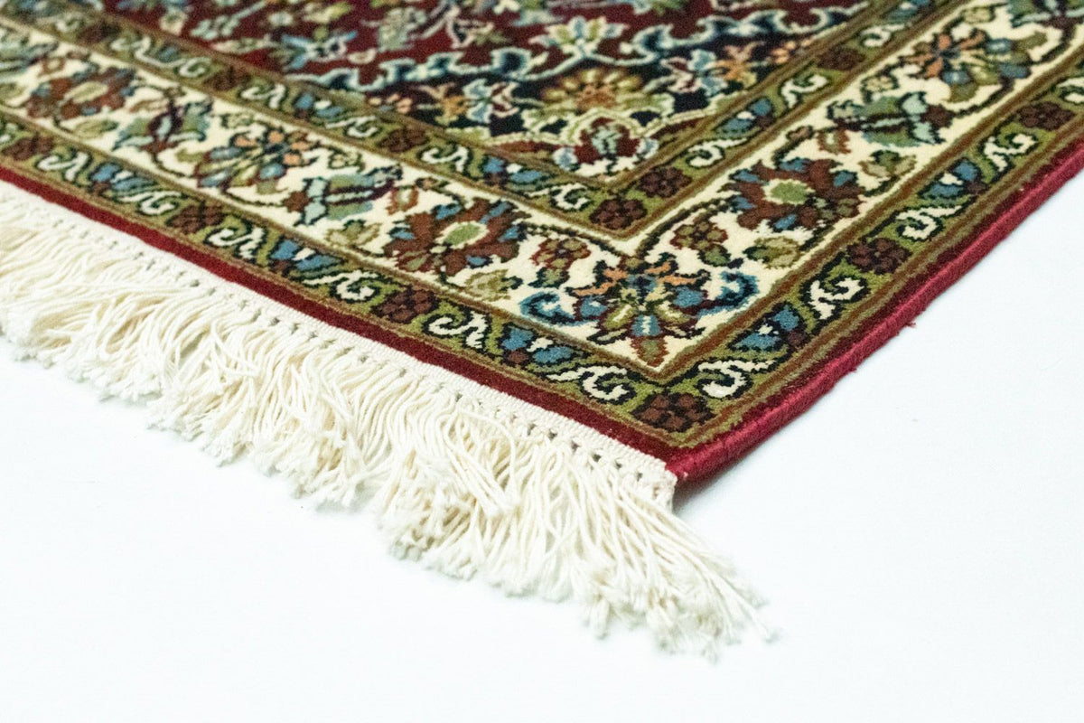 Tapis en soie - Soie du Cachemire - 95 x 63 cm - rouge