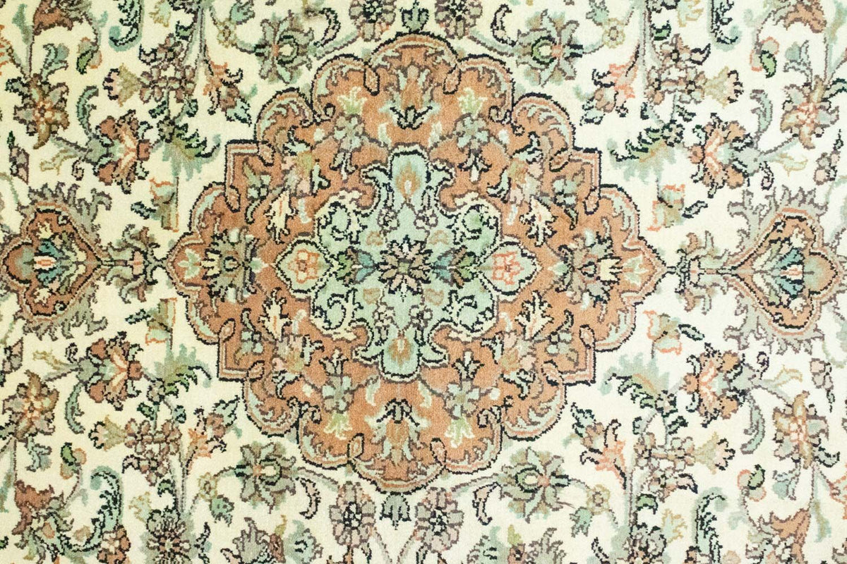 Tapis en soie - Soie du Cachemire - 183 x 129 cm - beige
