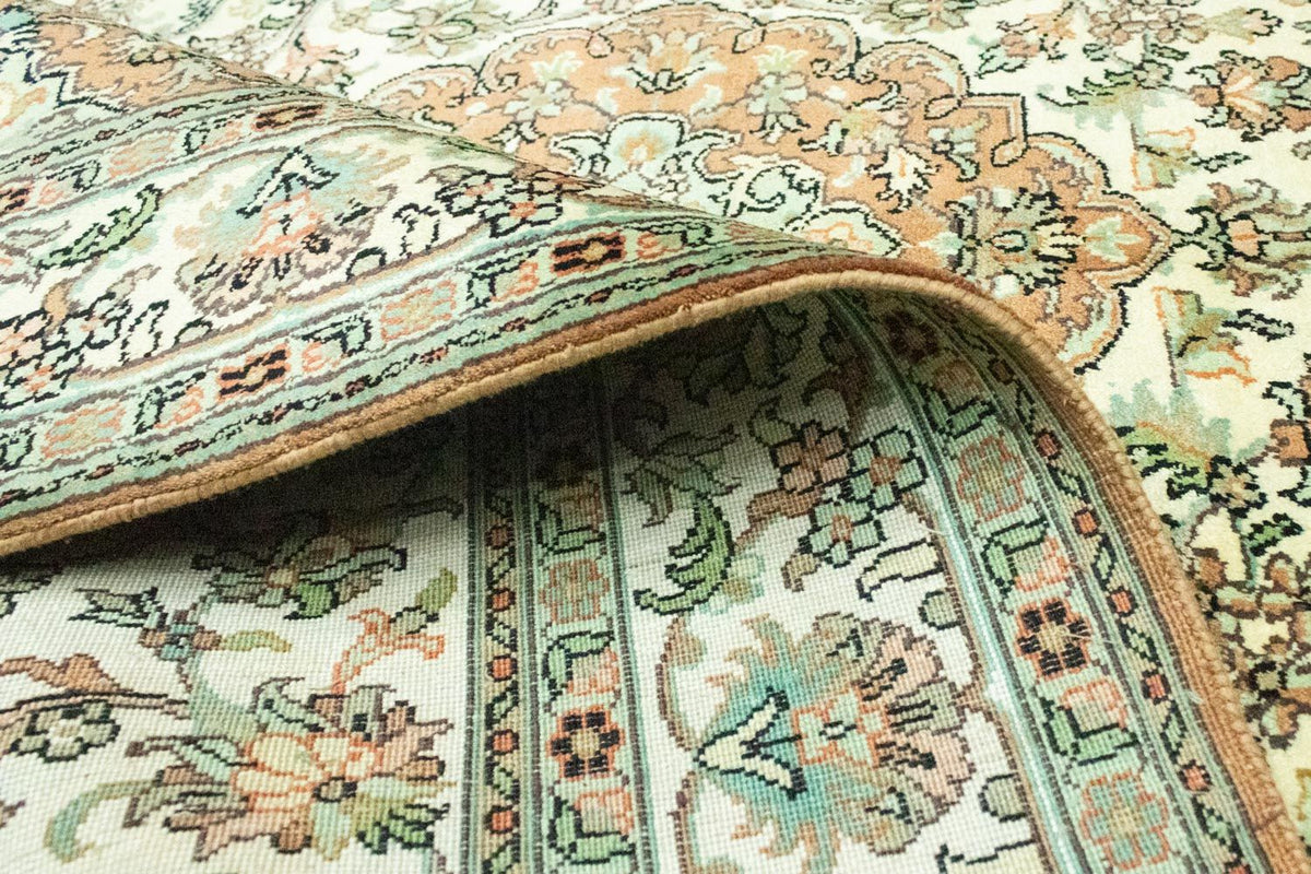 Tapis en soie - Soie du Cachemire - 183 x 129 cm - beige