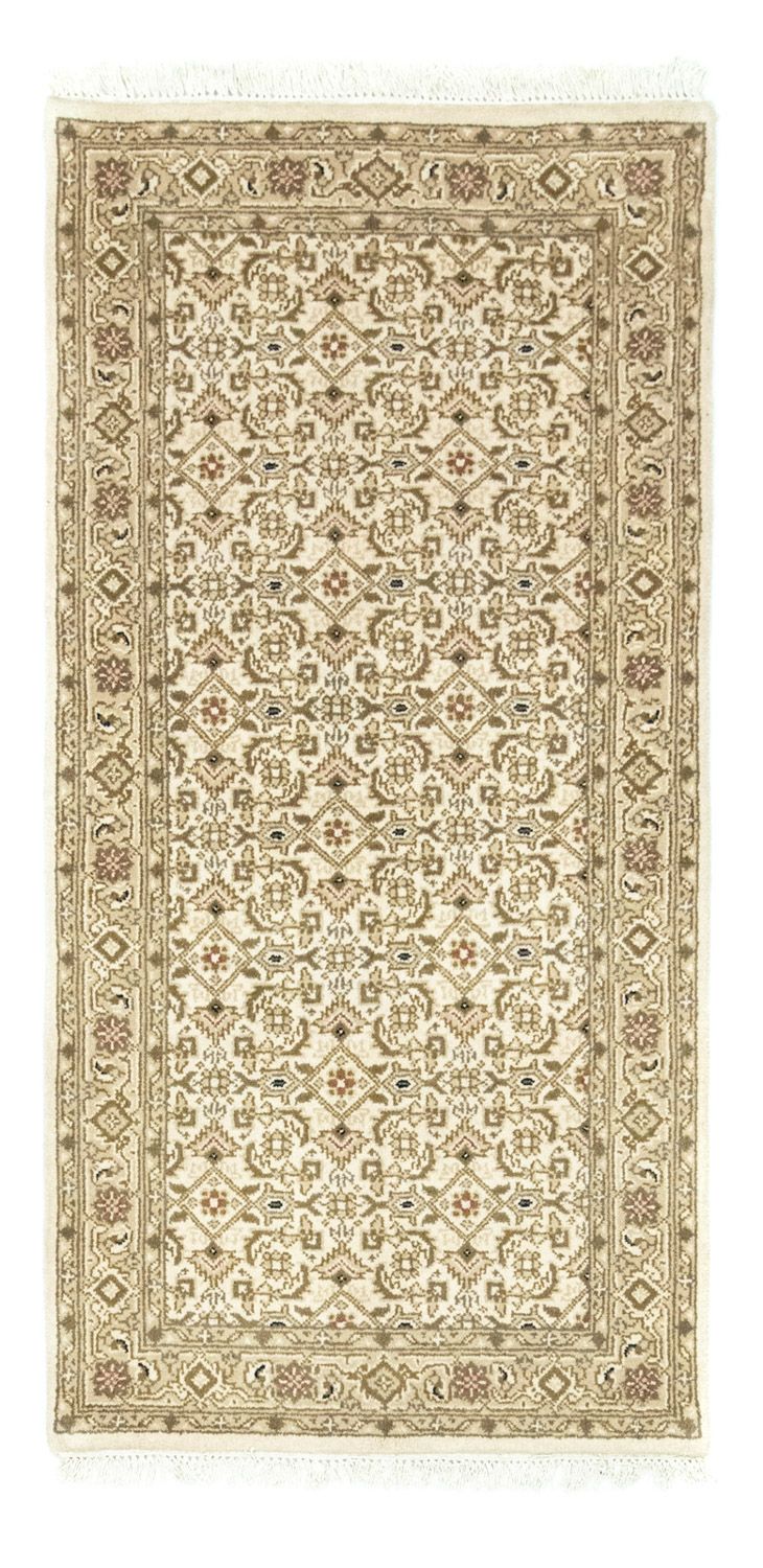 Tapis de couloir Tapis persan - Bidjar - 141 x 70 cm - beige