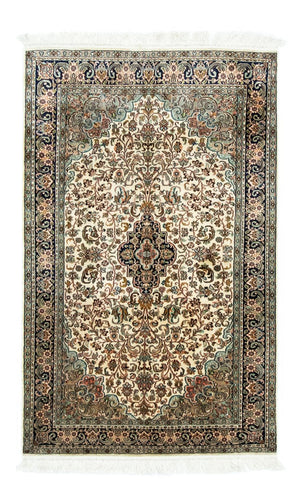 Tapis en soie - Soie du Cachemire - 150 x 95 cm - beige