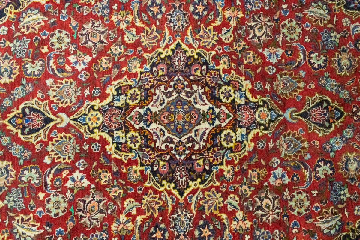 Tapis persan - Keshan - 214 x 144 cm - rouge