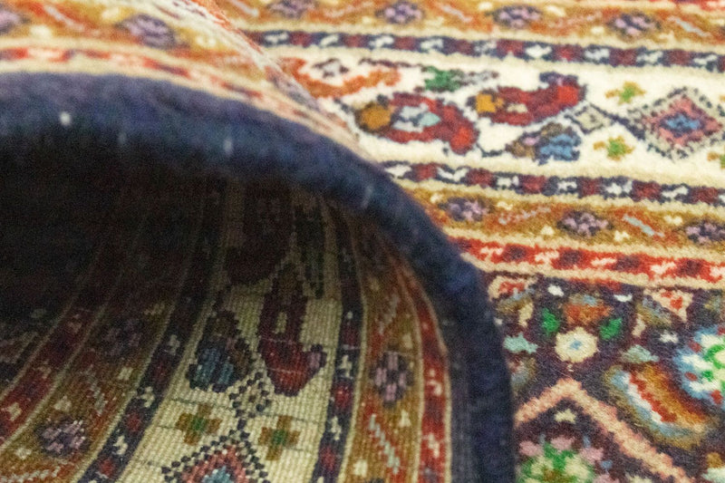 Tapis de couloir Tapis persan - Bidjar - 197 x 57 cm - bleu