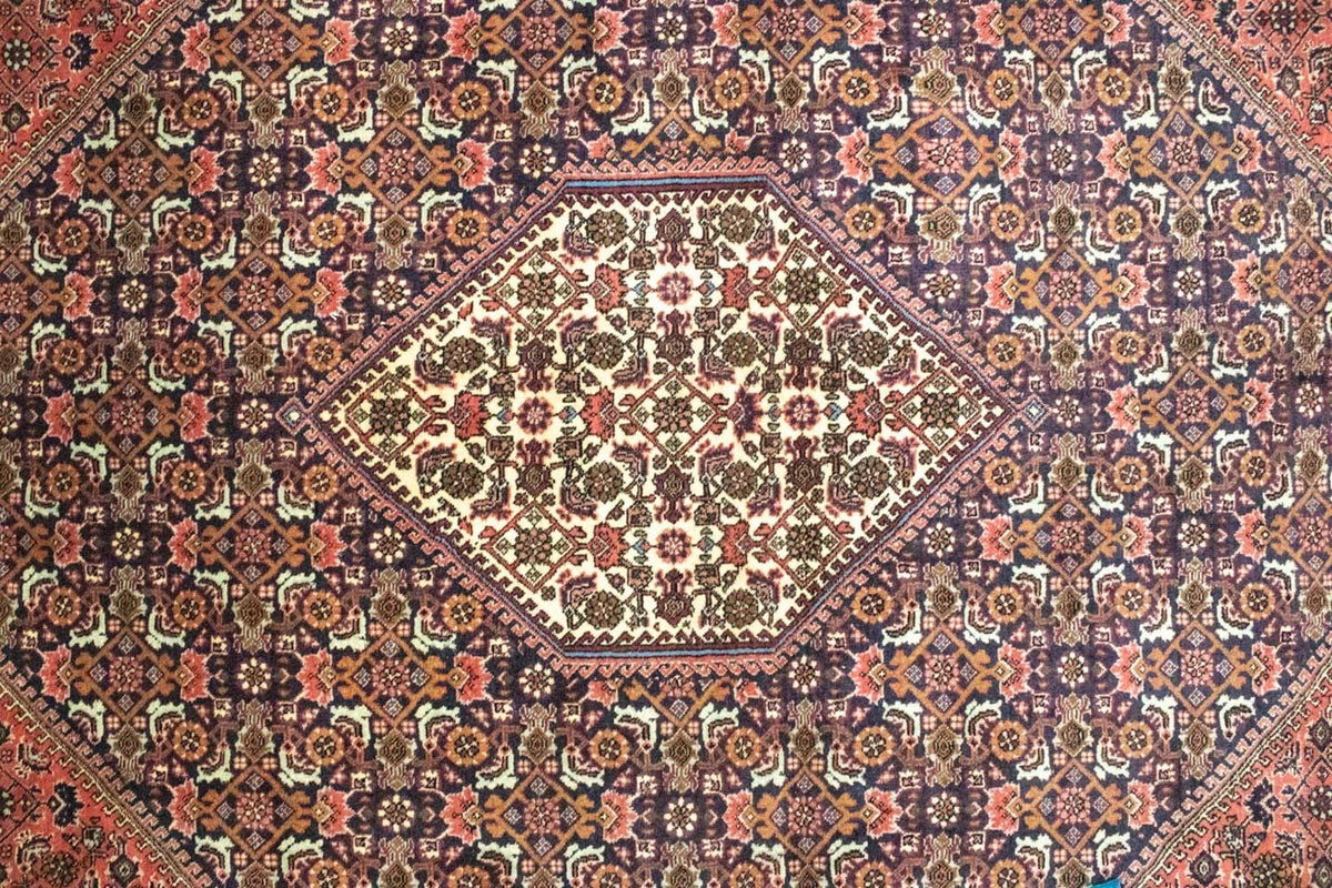 Tapis persan - Bidjar - 314 x 208 cm - bleu