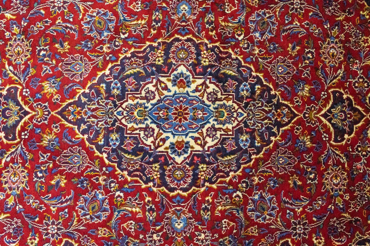 Tapis persan - Keshan - 222 x 140 cm - rouge
