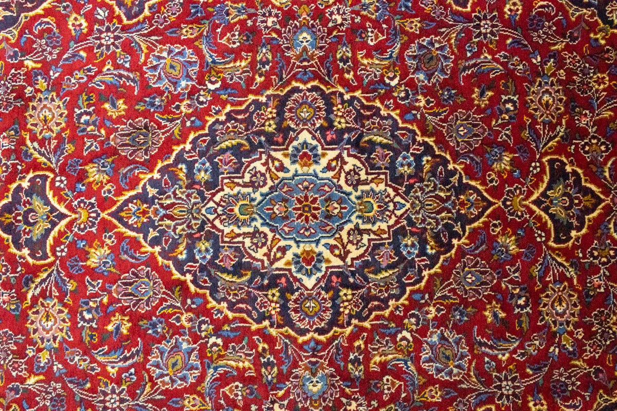 Tapis persan - Keshan - 222 x 138 cm - rouge
