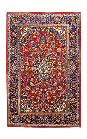 Tapis persan - Keshan - 210 x 135 cm - rouge