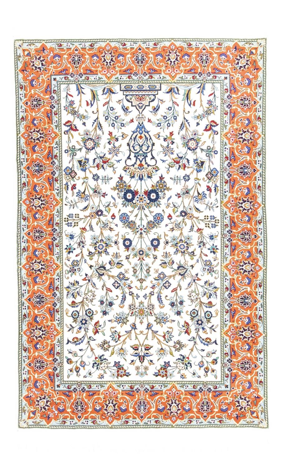Tapis persan - Tabriz - 215 x 141 cm - beige