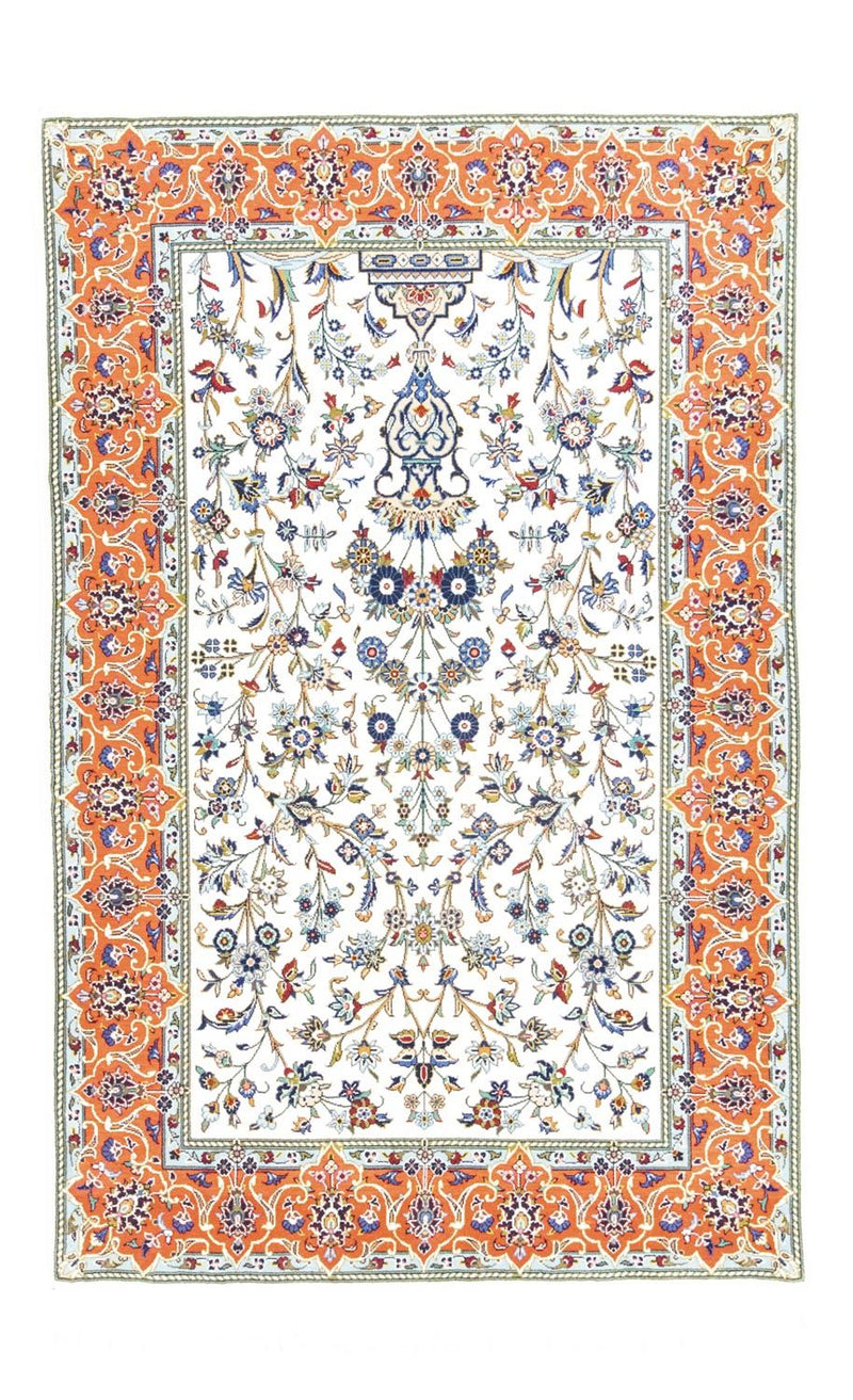 Tapis persan - Tabriz - 215 x 141 cm - beige