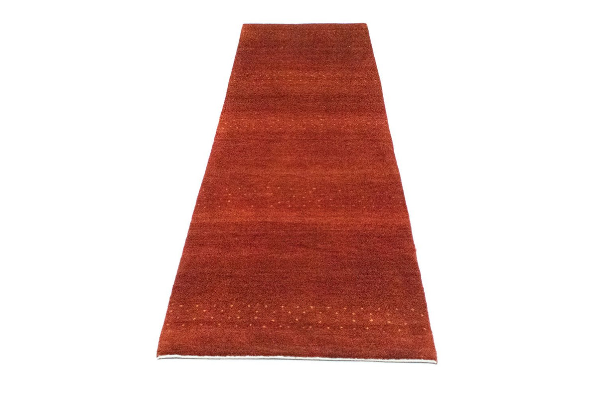 Tapis de couloir Tapis Gabbeh - Loribaft Persan - 266 x 70 cm - rouge