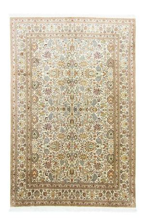 Tapis en soie - Soie du Cachemire - 274 x 184 cm - beige