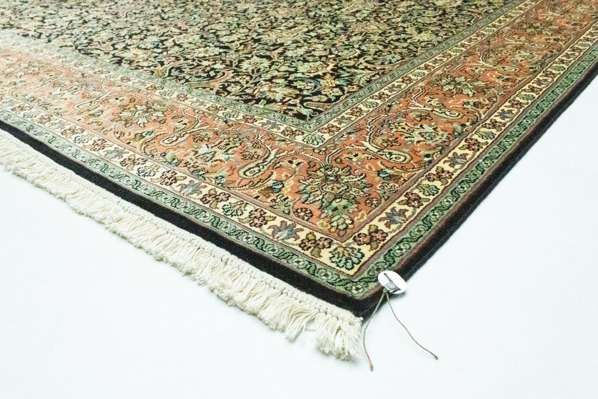 Tapis en soie - Soie du Cachemire - 315 x 214 cm - bleu