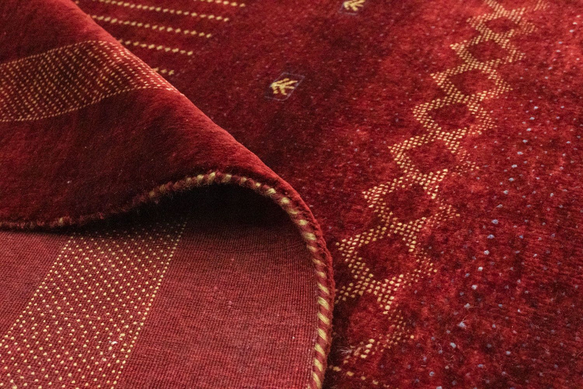 Tapis Gabbeh - Indus - 291 x 204 cm - rouge