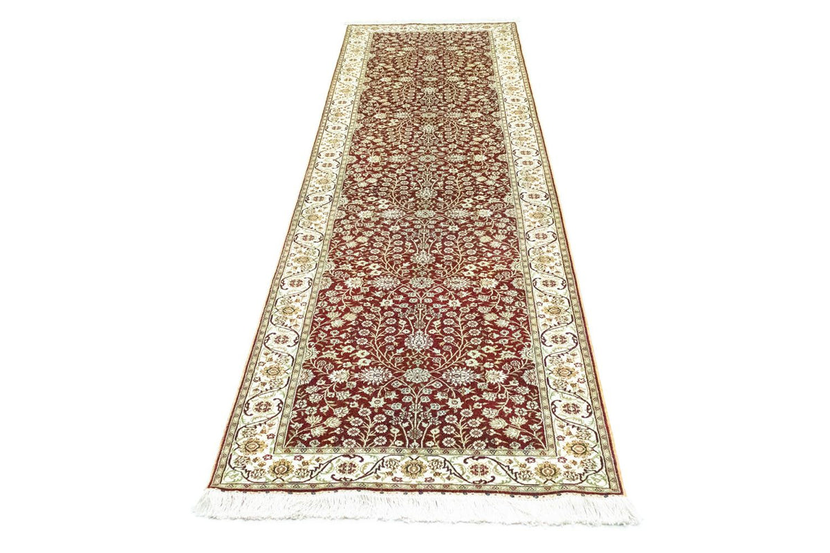 Tapis de couloir Tapis oriental - Hereke - 300 x 78 cm - rouge