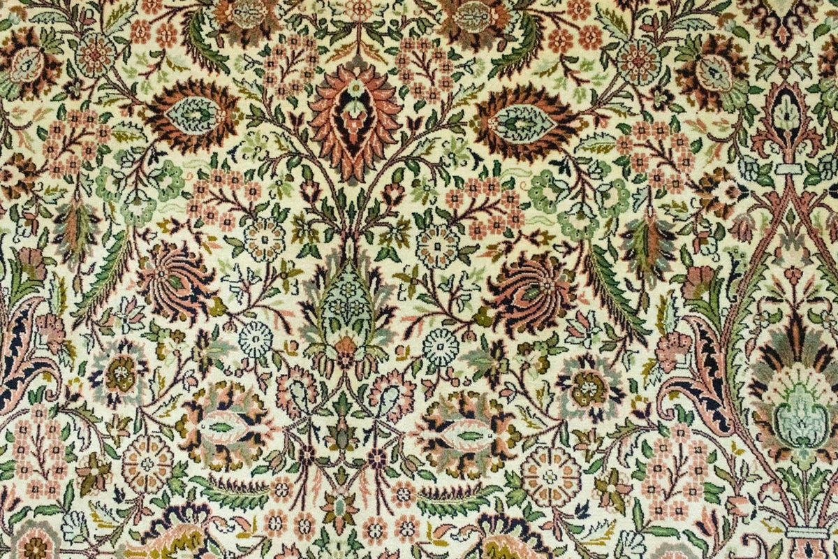 Tapis en soie - Soie du Cachemire - 316 x 211 cm - beige