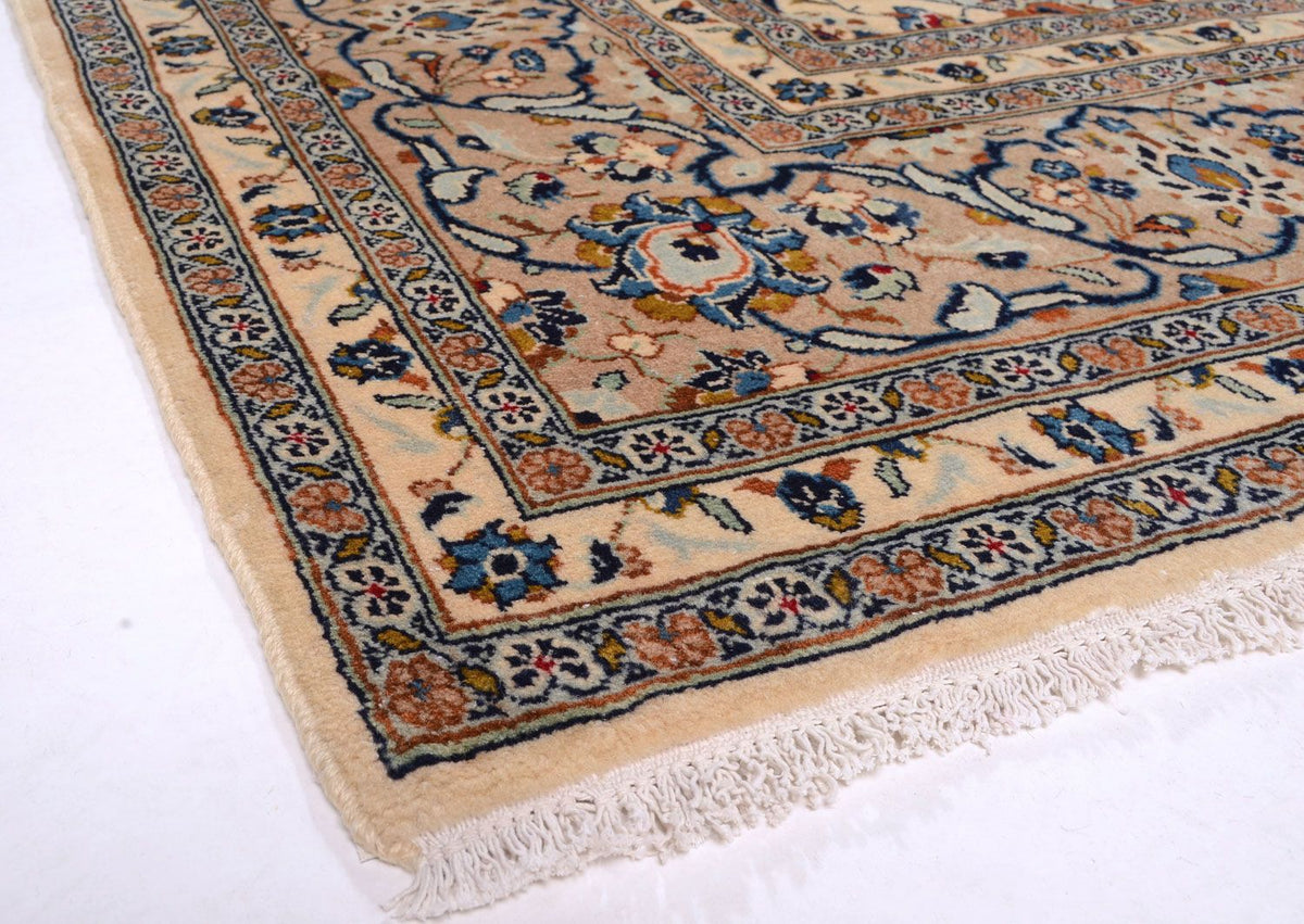 Tapis persan - Keshan - 379 x 241 cm - beige