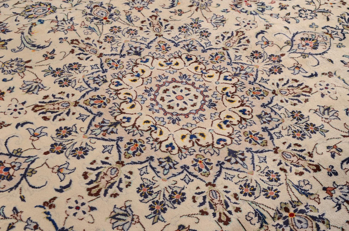 Tapis persan - Keshan - 338 x 240 cm - beige