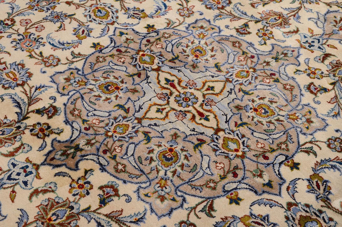 Tapis persan - Keshan - 342 x 243 cm - beige