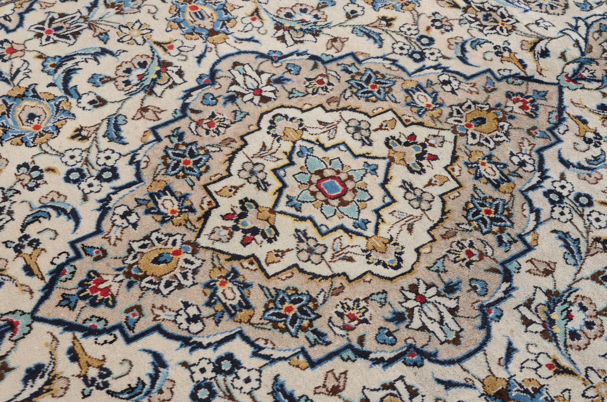 Tapis persan - Keshan - 300 x 198 cm - beige