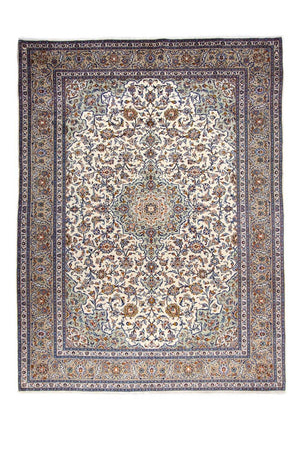 Tapis persan - Keshan - 398 x 300 cm - beige