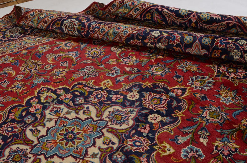 Tapis persan - Keshan - 353 x 244 cm - rouge