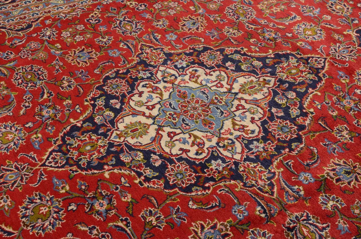Tapis persan - Keshan - 349 x 239 cm - rouge