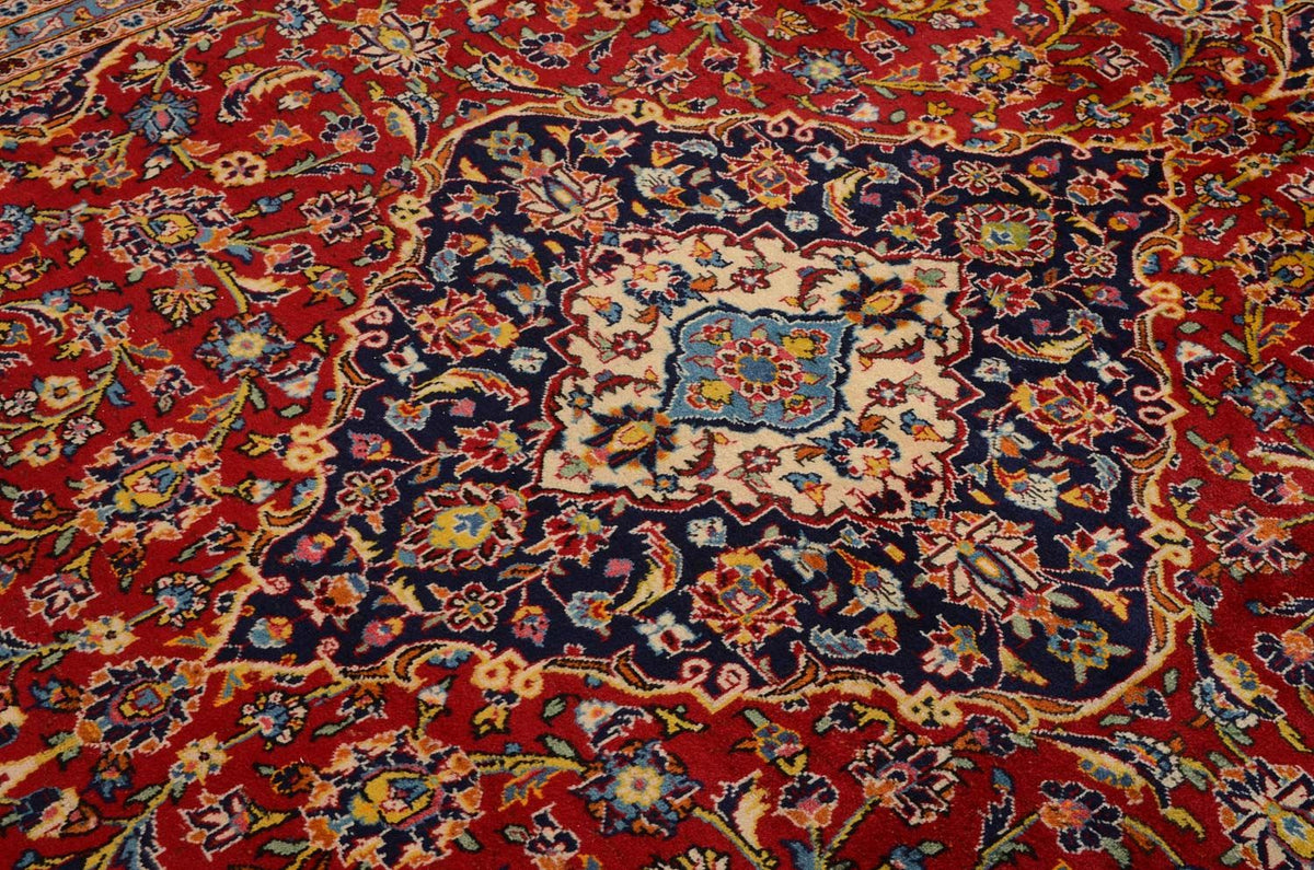 Tapis persan - Keshan - 358 x 246 cm - rouge