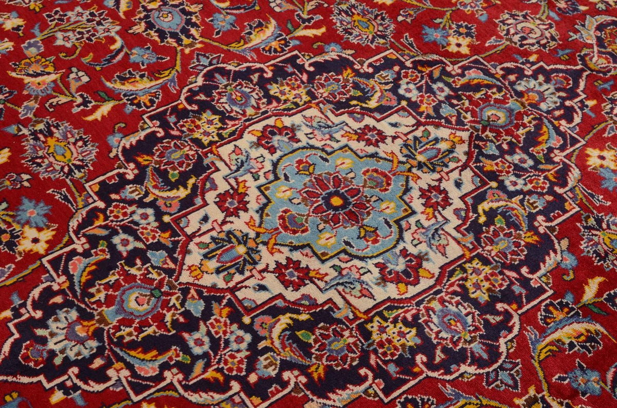Tapis persan - Keshan - 332 x 231 cm - rouge