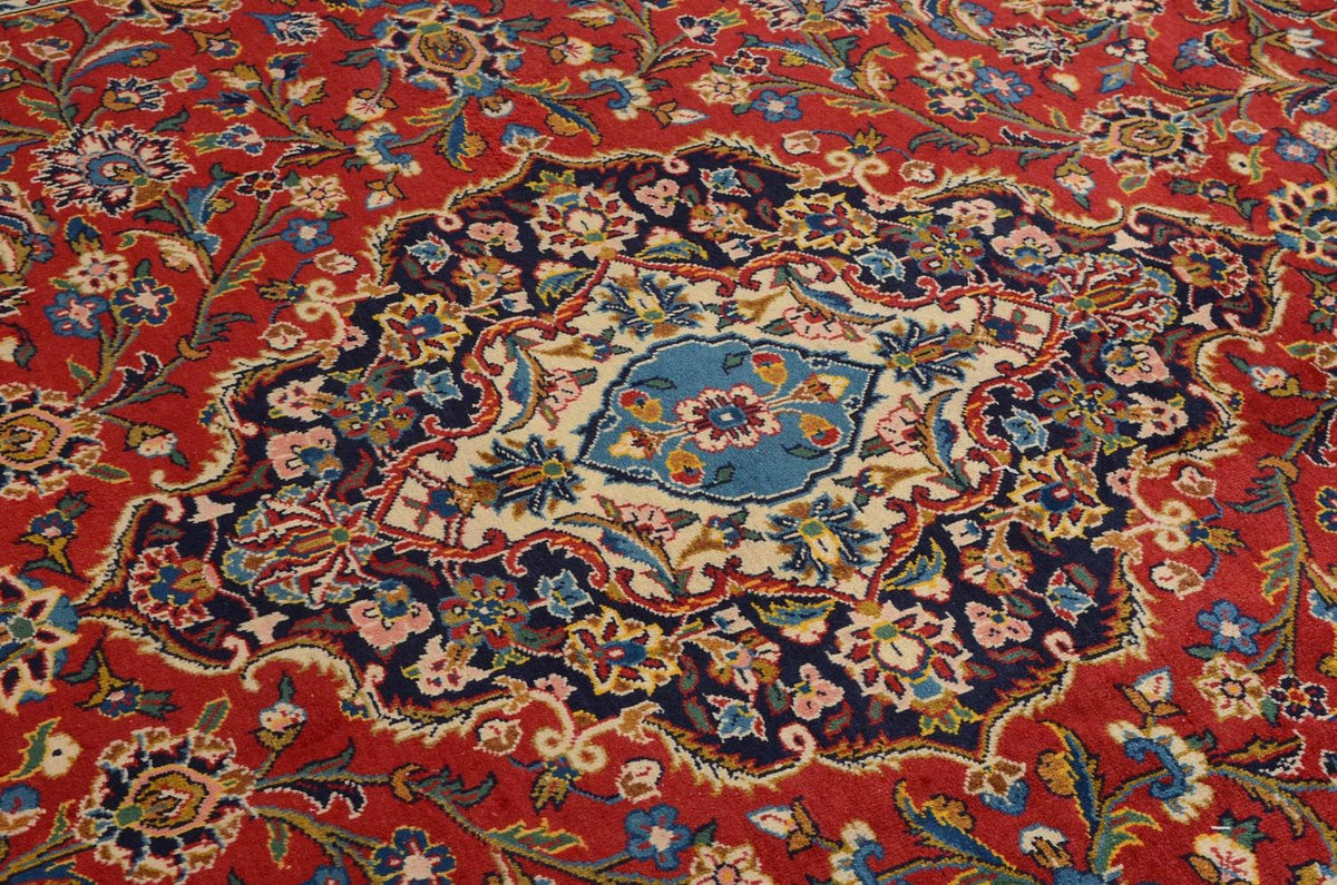 Tapis persan - Keshan - 359 x 252 cm - rouge