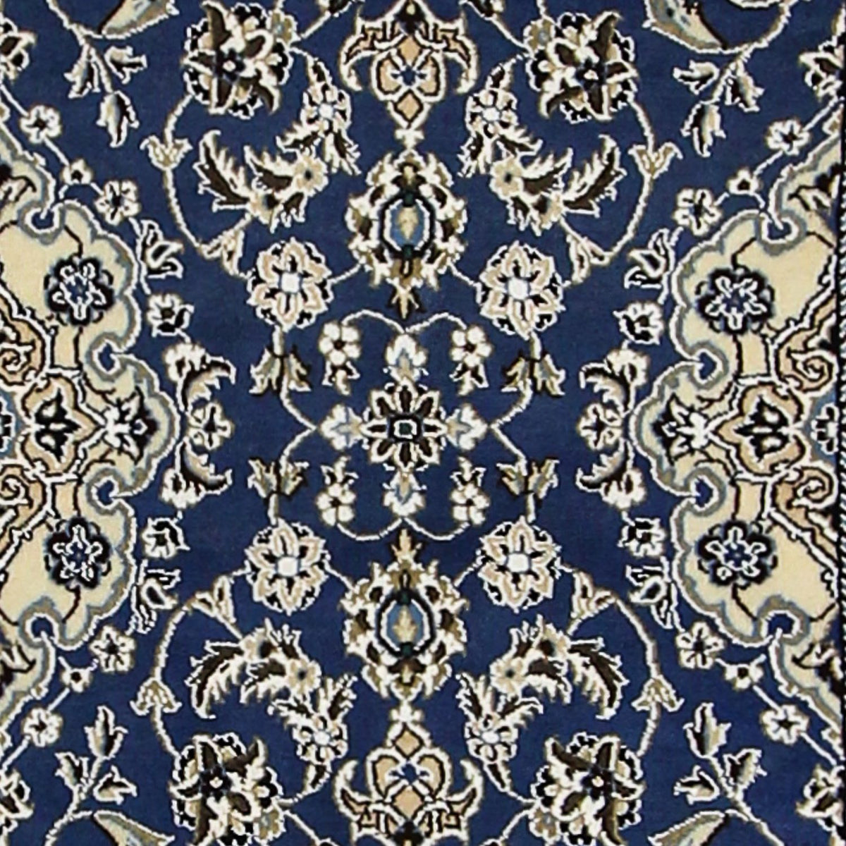 Tapis de couloir Tapis persan - Nain - Royal - 200 x 60 cm - bleu
