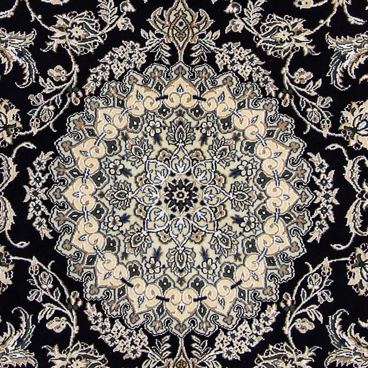 Tapis persan - Nain - Royal - 246 x 154 cm - bleu foncé