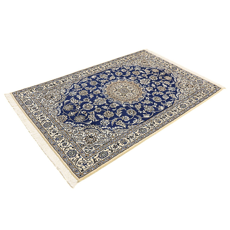 Tapis persan - Nain - Royal - 179 x 117 cm - bleu foncé