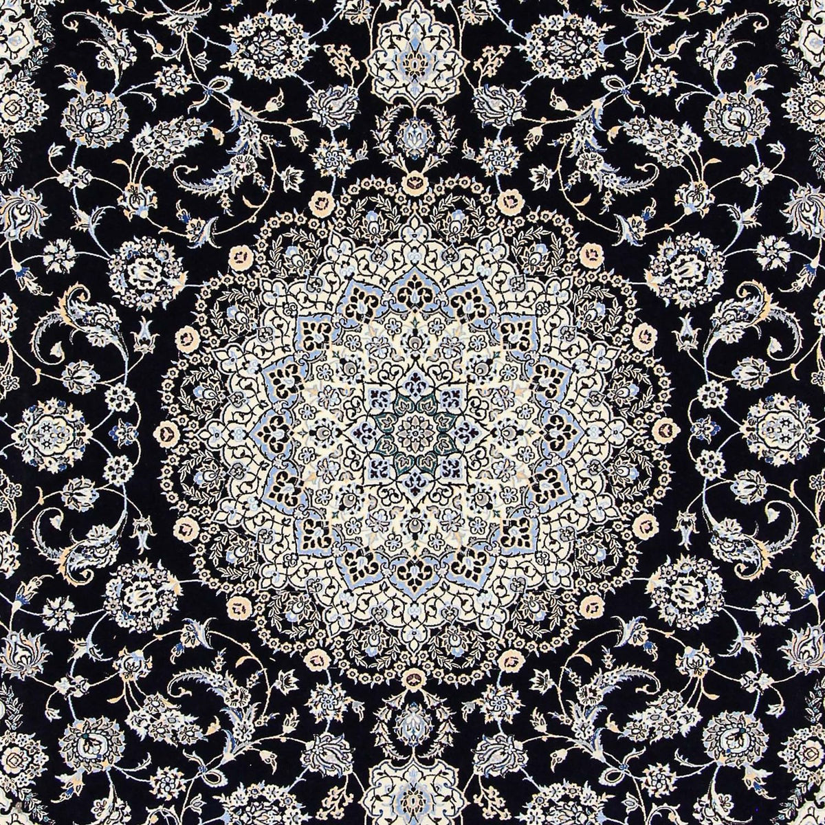 Tapis persan - Nain - Premium - 360 x 250 cm - bleu foncé