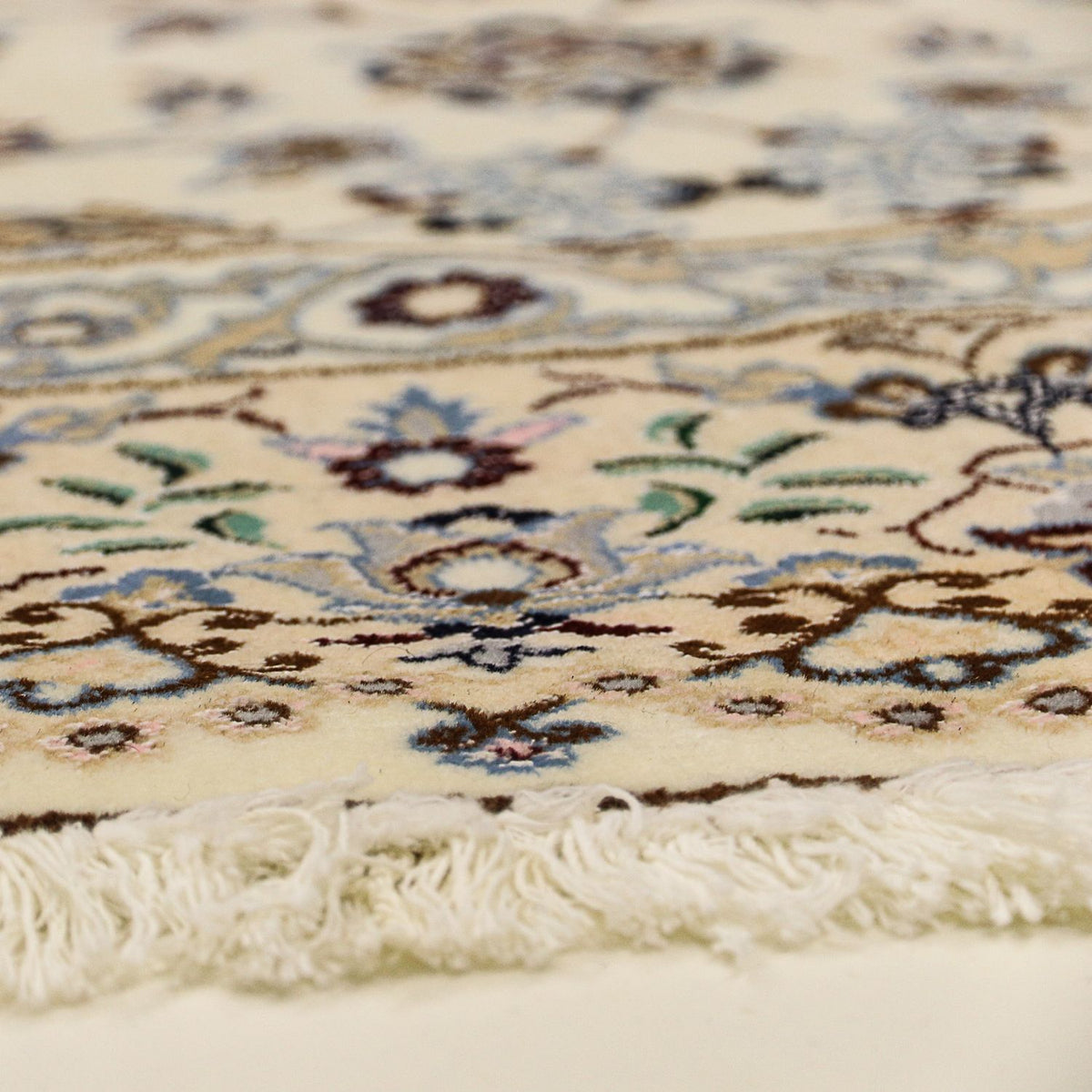 Tapis persan - Nain - Royal ronde - 200 x 200 cm - beige