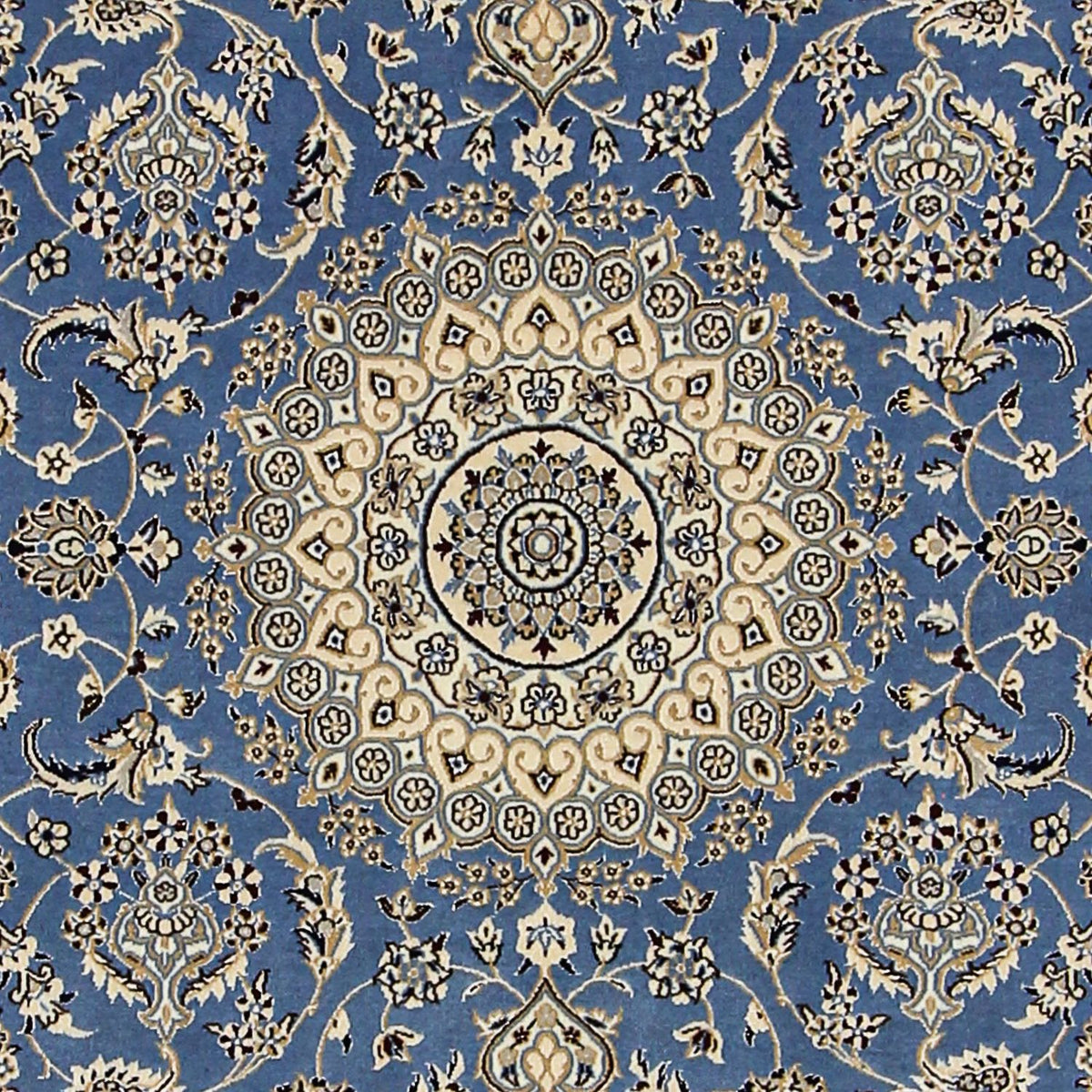 Tapis persan - Nain - Premium - 167 x 107 cm - bleu