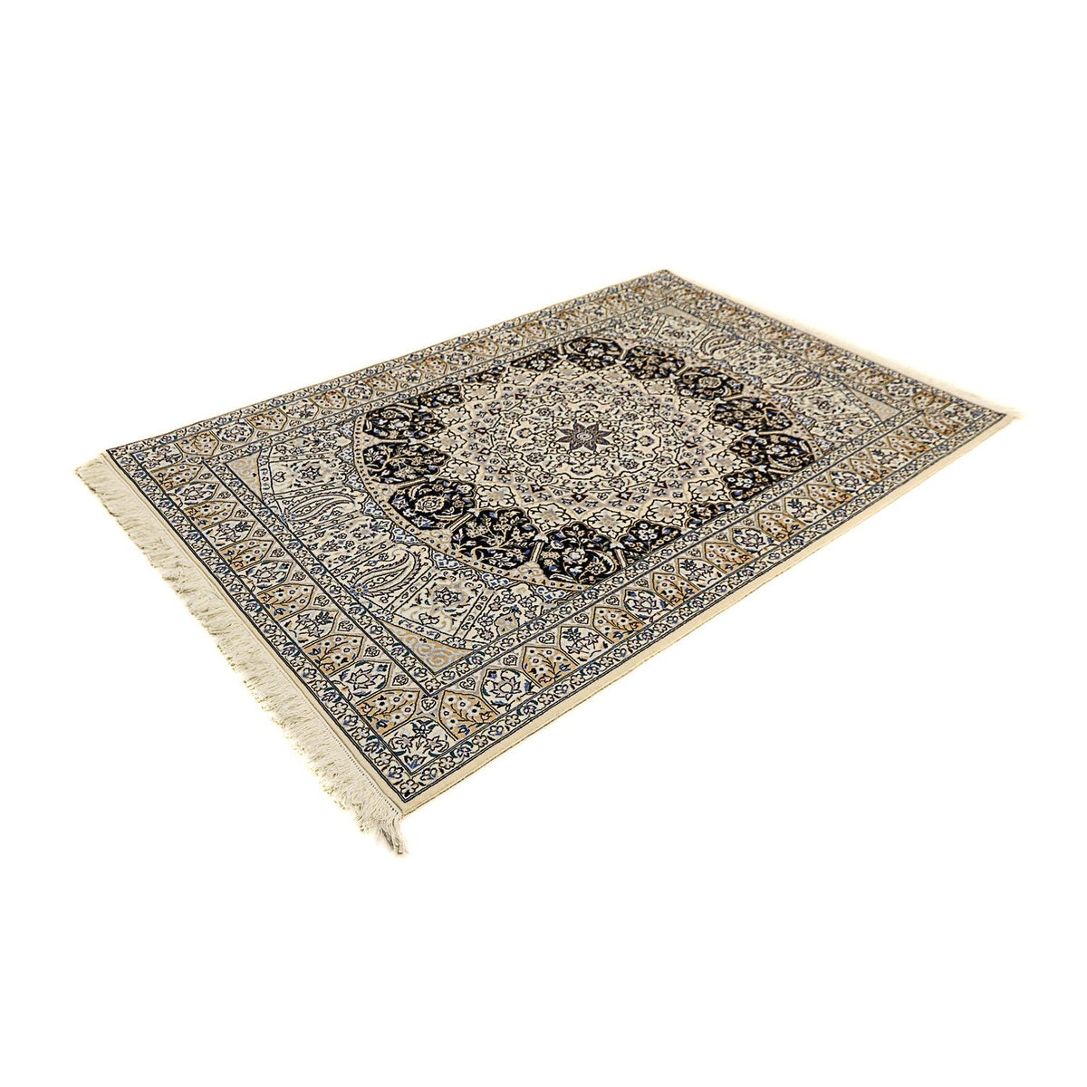 Tapis persan - Nain - Premium - 190 x 128 cm - beige