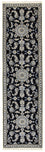 Tapis de couloir Tapis persan - Nain - 290 x 80 cm - bleu foncé
