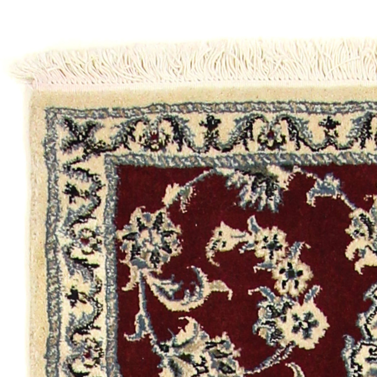 Tapis de couloir Tapis persan - Nain - 193 x 80 cm - rouge foncé