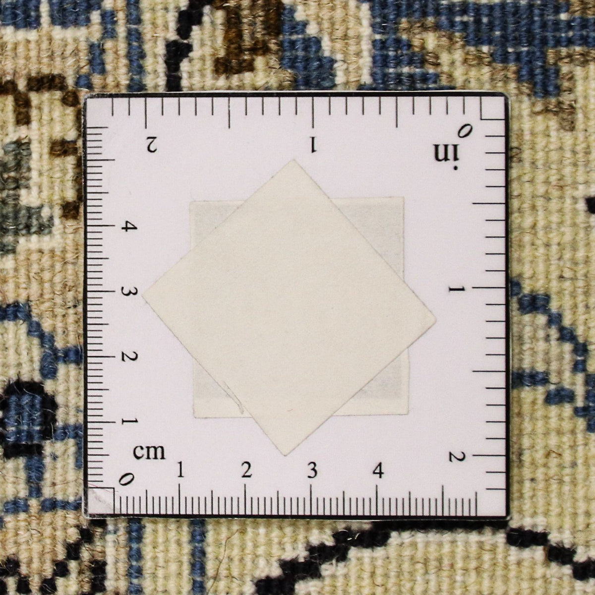 Tapis persan - Nain - 202 x 115 cm - bleu foncé